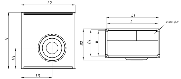 Вентиляторы ВКП-Ш 40-20-4D (380В)