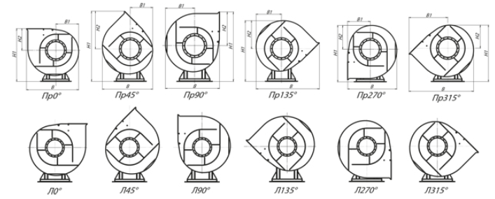 Вентиляторы радиальные ВЦ 14-46